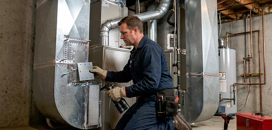 Supply and Return Plenum Repair in Union