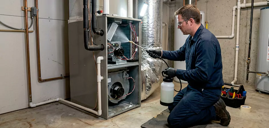 Air Handler Antimicrobial Treatment in Union