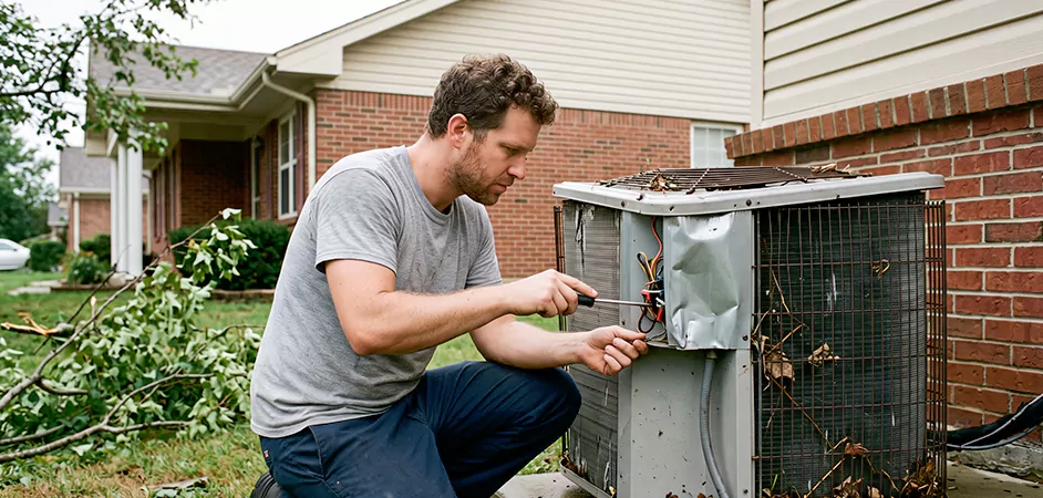 Storm Damage HVAC Restoration in Union