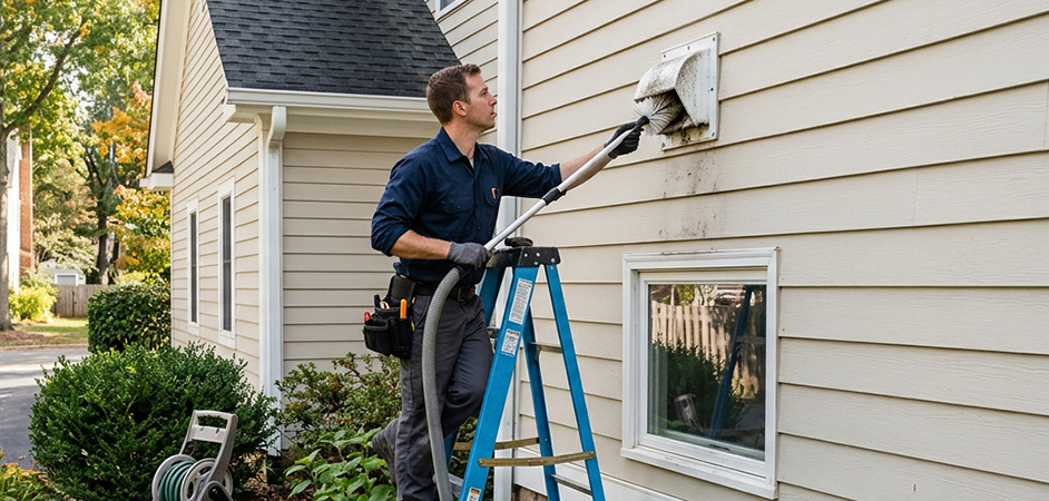 Exterior Vent Cap Cleaning in Union